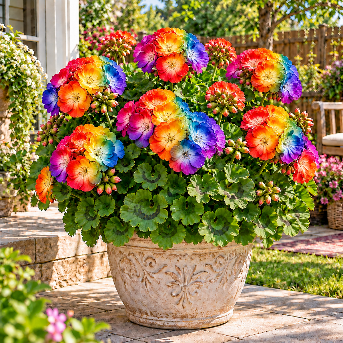 🌸Meaning of Good Luck🍀 Lucky Colorful Pelargonium Bulbs