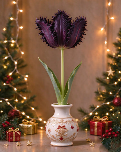 🌷🔥7 Varieties of Magic Parrot Tulip Bulbs – No Soil, No Watering, Just Beautiful Blooms!