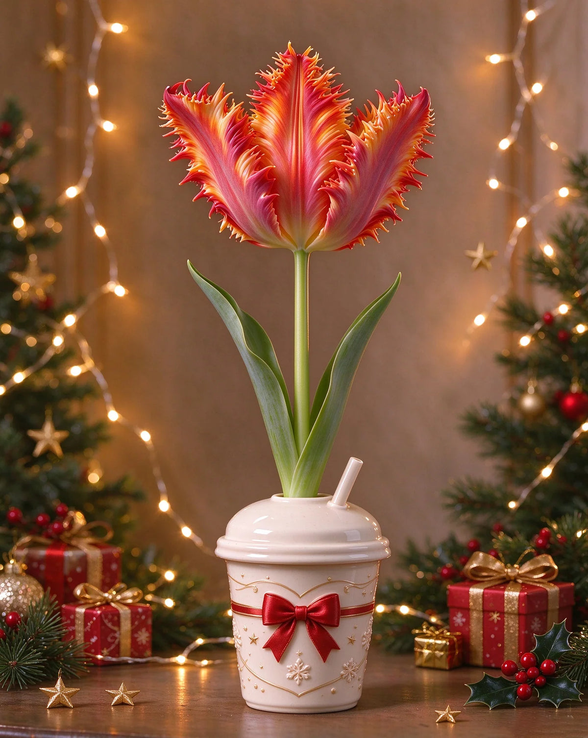 🌷🔥7 Varieties of Magic Parrot Tulip Bulbs – No Soil, No Watering, Just Beautiful Blooms!