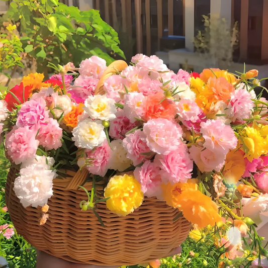 🌸 🌸 Portulaca, Moss Rose Double Mixed Colors Seeds