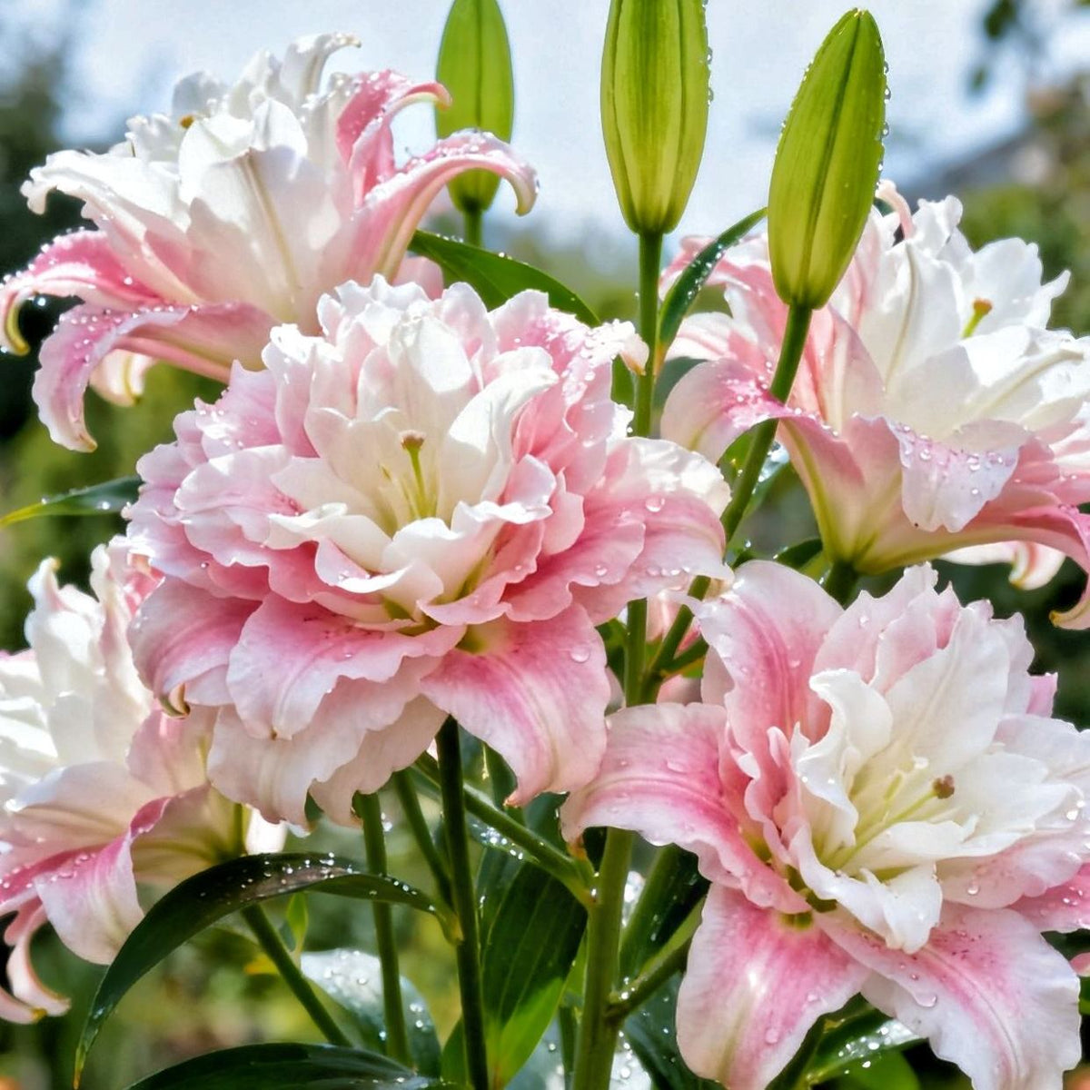 🌸 Double-Petaled Bicolor Lily Bulbs – Beautiful Blooms with Sweet Fragrance