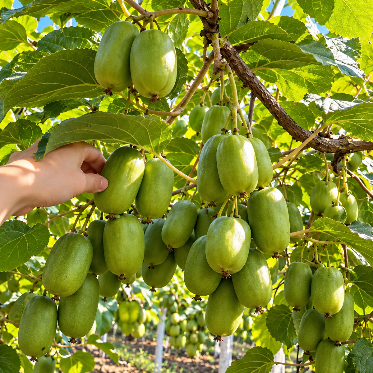 🥝 Cold-Hardy Mini Kiwi Seeds — Cold-Resistant, Smooth-Skinned Kiwi Vines