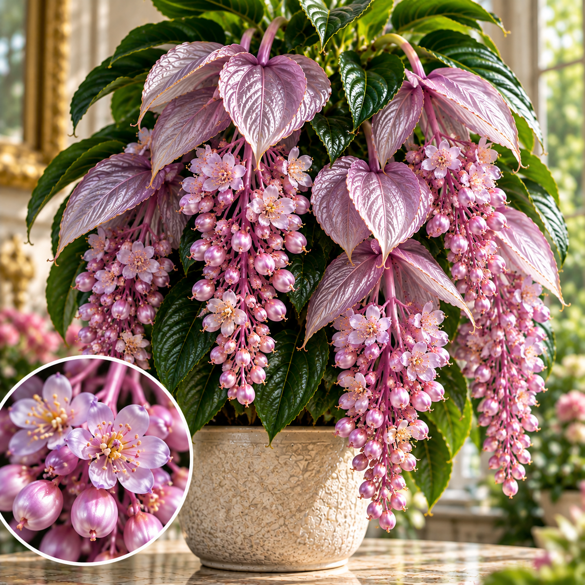 🌸 Medinilla Magnifica Bulbs– Rare Cascading Pink Flower for Indoor Growing