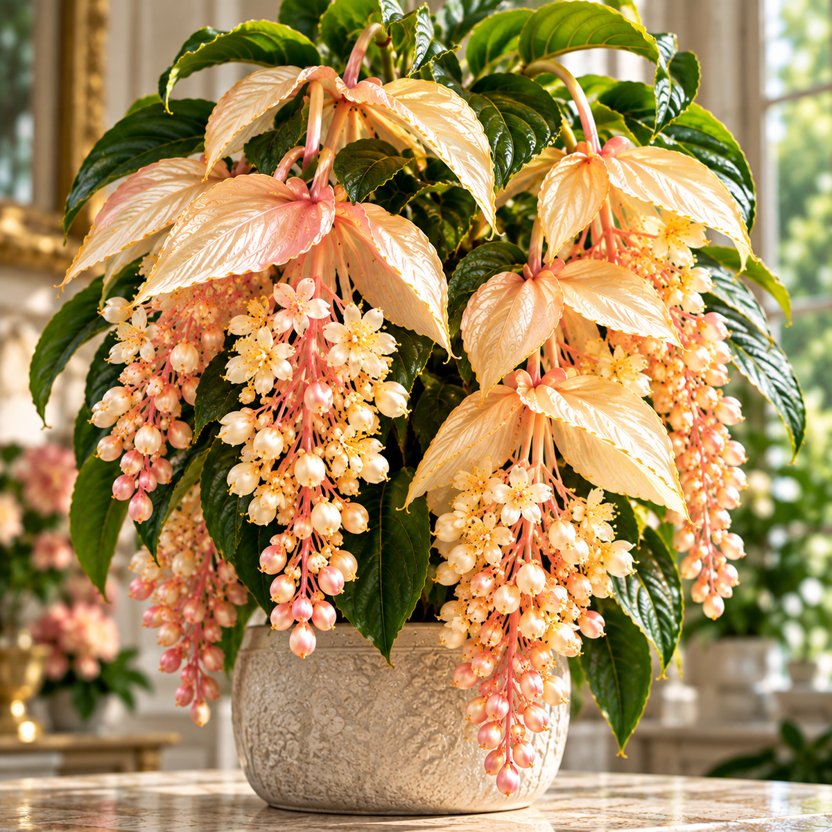🌸 Medinilla Magnifica Bulbs– Rare Cascading Pink Flower for Indoor Growing