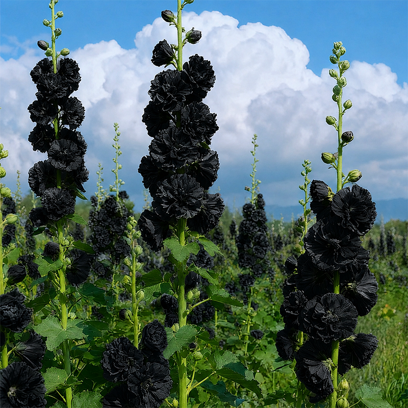 🌸 Hollyhock Seeds 🌱 Easy to Grow, Towering Blooms All Season
