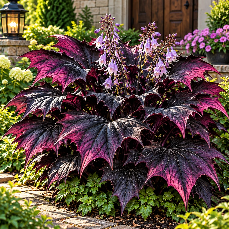 🦇 Rare Batwing Hosta Bulbs – Dramatic Gothic Foliage for Shade Gardens