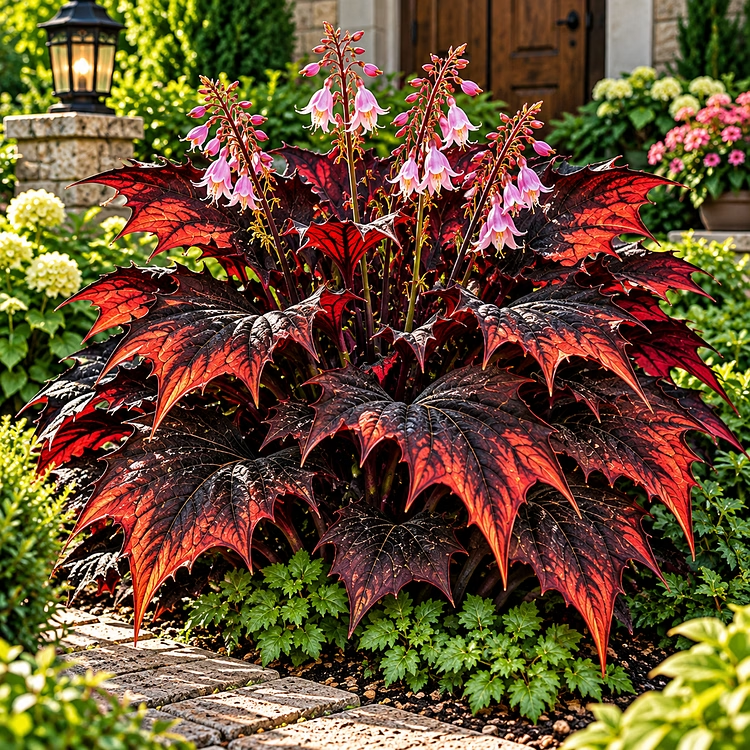 🦇 Rare Batwing Hosta Bulbs – Dramatic Gothic Foliage for Shade Gardens