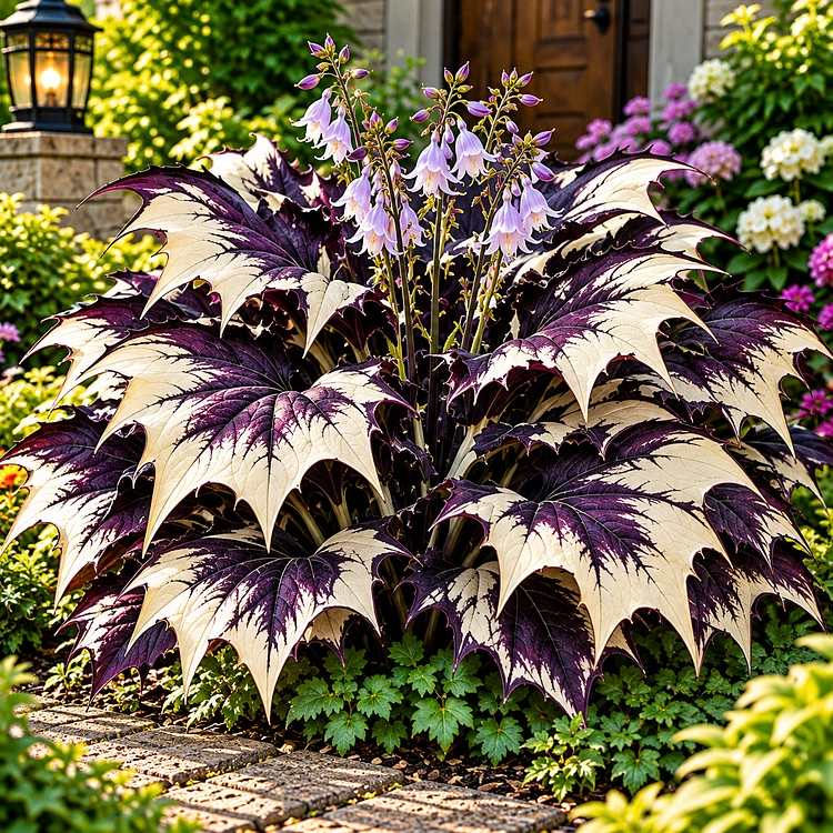 🦇 Rare Batwing Hosta Bulbs – Dramatic Gothic Foliage for Shade Gardens