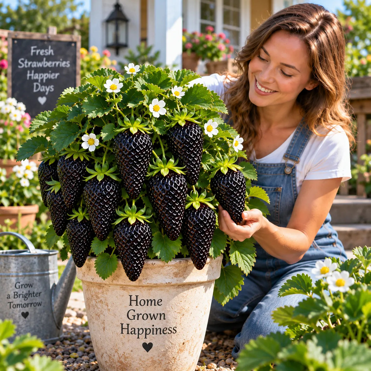 🤗🍓Long Strawberry Seeds – Easy to Grow, Abundant Harvests🌱🎁