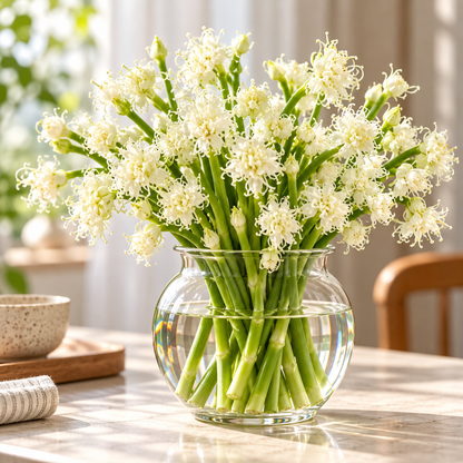 🌱 Hydroponic Garlic Growing Bulbs – Easy Indoor Water Growing & Fresh Green Shoots