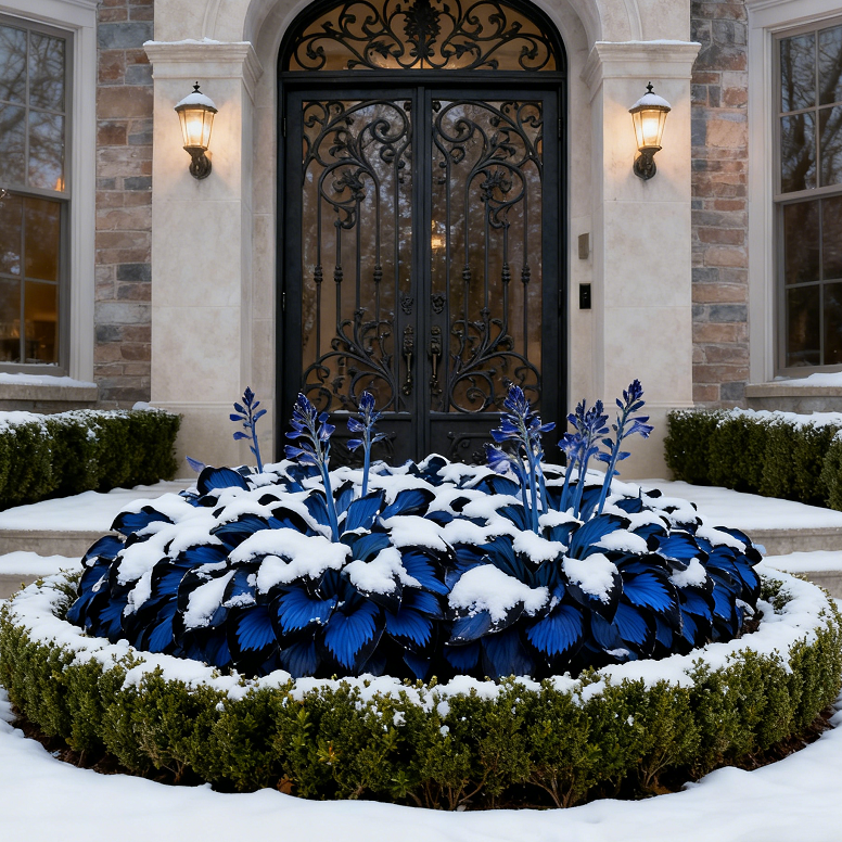 🪴Midnight Blue Hosta Bulbs  Deep Blue Foliage, Easy to Grow