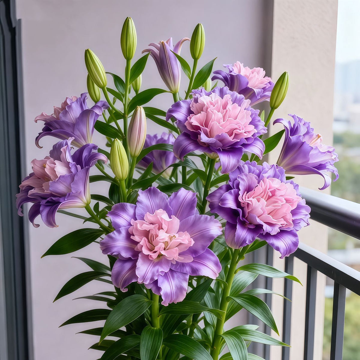 🌸 Double-Petaled Bicolor Lily Bulbs – Beautiful Blooms with Sweet Fragrance