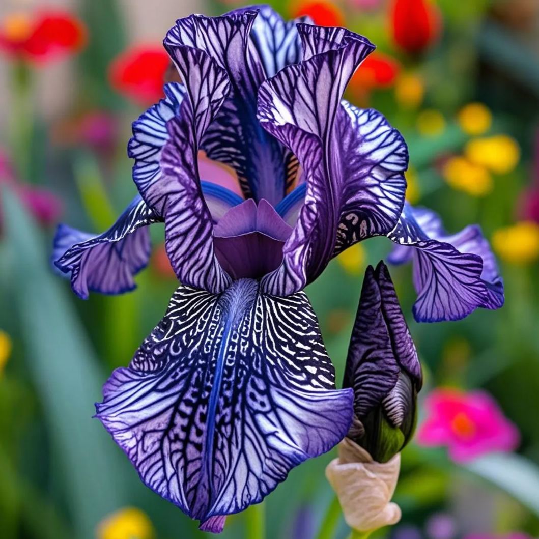 ‎⚘ ﹏Tall Bearded Iris with Bold, Elegant Blooms