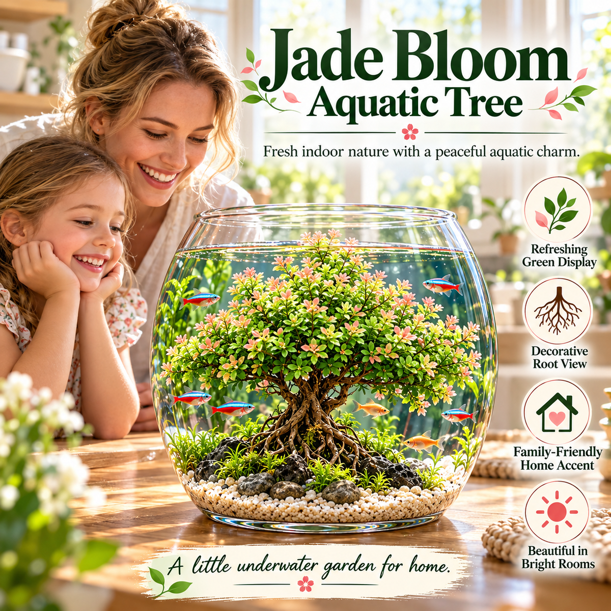 🔥 Crimson Sakura Aquatic Tree Bulbs – Grow a Fiery Underwater Mini Forest
