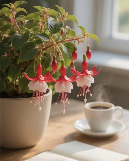 🌱Fuchsia Hybrida Voss bulbs –🌺Exotic Colorful Flowers That Thrive Easily！