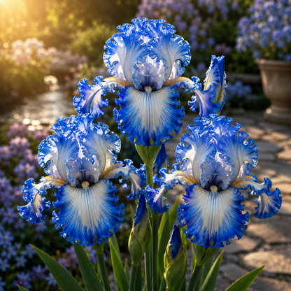 🌼Velvet Ruffle Iris Bulbs – #4 Blue