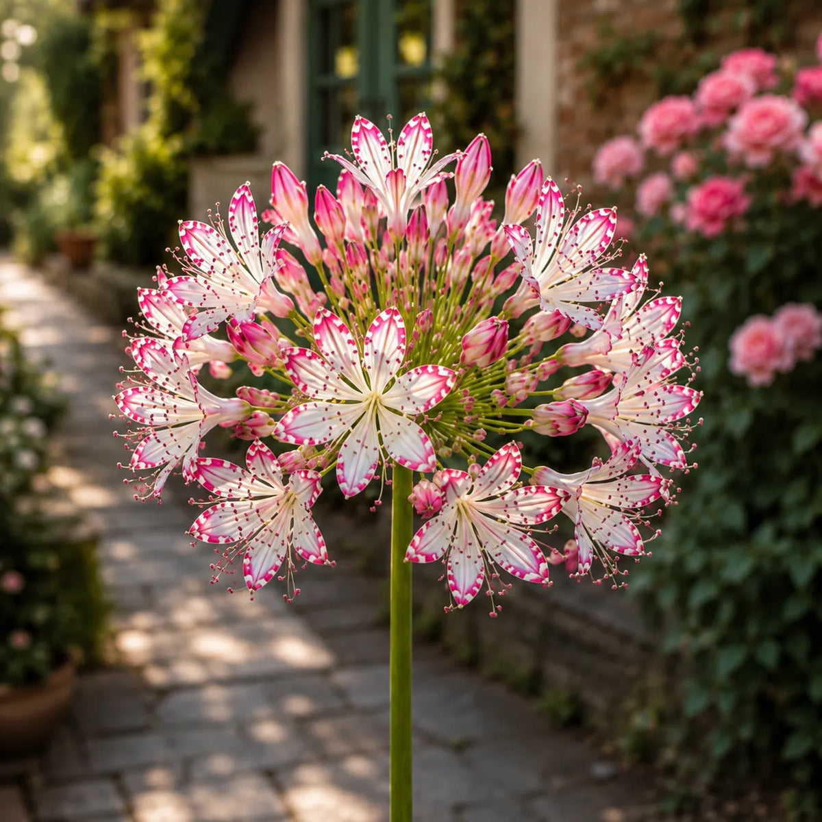 🏠🌸 Celestial Lace Agapanthus Bulbs 🌿 Elegant Blooms, Easy to Grow