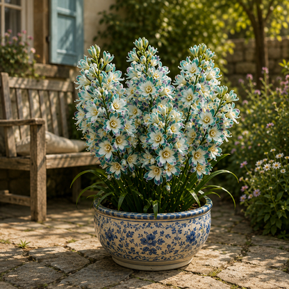 🌺 Royal Mosaic Tuberose Bulbs 💥 Rare Multi-Color Blooms & Sweet Fragrance
