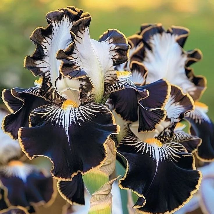 ‎⚘ ﹏Tall Bearded Iris with Bold, Elegant Blooms