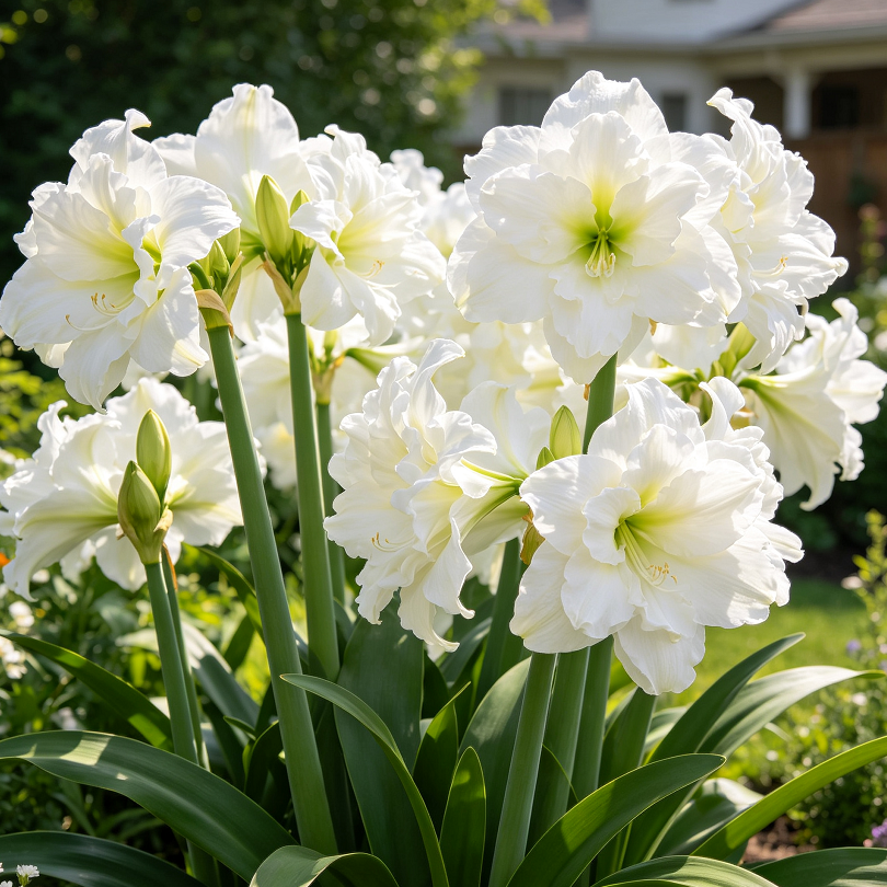 🌺 Giant Double Perfume Amaryllis Bulbs ✨ Fragrant Showy Blooms