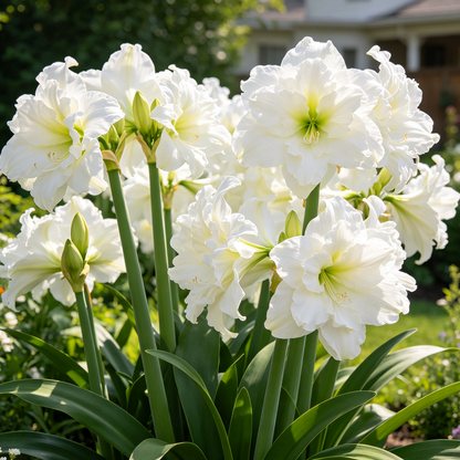 🌺 Giant Double Perfume Amaryllis Bulbs ✨ Fragrant Showy Blooms