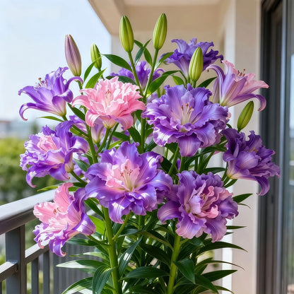 🌸 Double-Petaled Bicolor Lily Bulbs – Beautiful Blooms with Sweet Fragrance