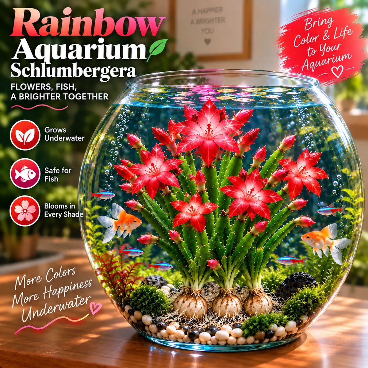 🌈 Mix Color Schlumbergera – Colorful Cascading Blooms for Indoor Displays