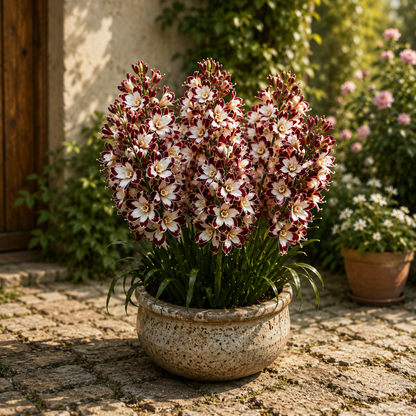 🌺 Royal Mosaic Tuberose Bulbs 💥 Rare Multi-Color Blooms & Sweet Fragrance