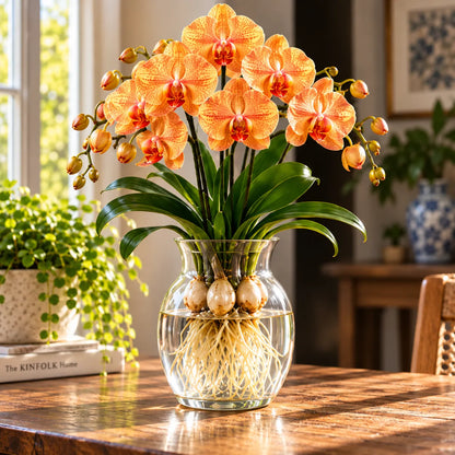 🌸 Rare Hydroponic Phalaenopsis Orchid Bulbs – Elegant Blooms Grown Beautifully in Water