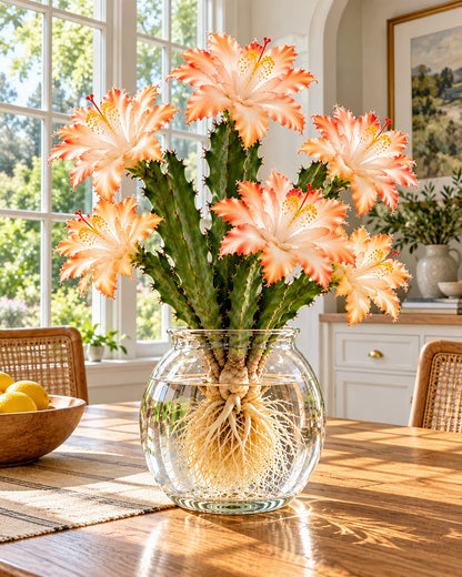 🌵🌸 Rare Hydroponic Multicolor Flowering Cactus Bulbs