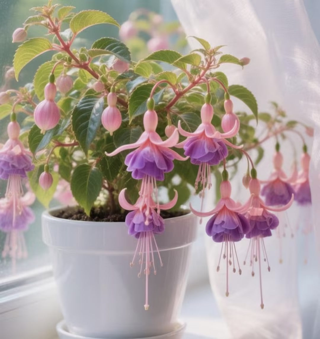 🌱Fuchsia Hybrida Voss bulbs –🌺Exotic Colorful Flowers That Thrive Easily！