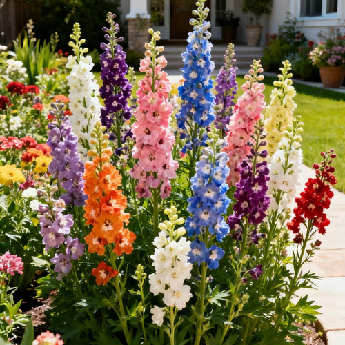 💙Grow Tall, Elegant Delphinium Flowers for a Dreamy Cottage Garden