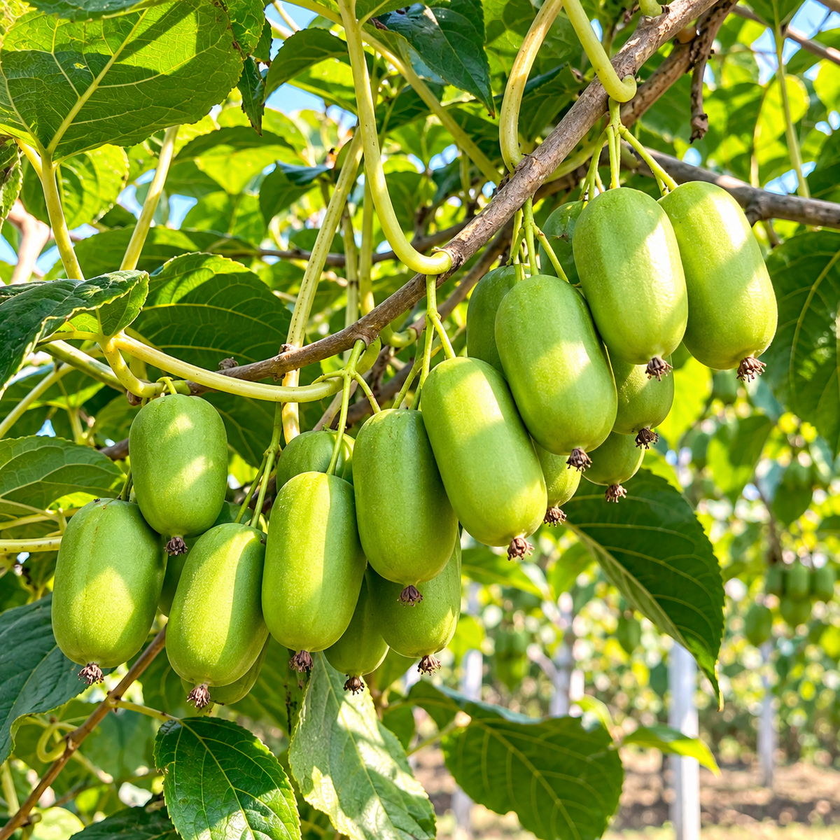 🥝 Cold-Hardy Mini Kiwi Seeds — Cold-Resistant, Smooth-Skinned Kiwi Vines