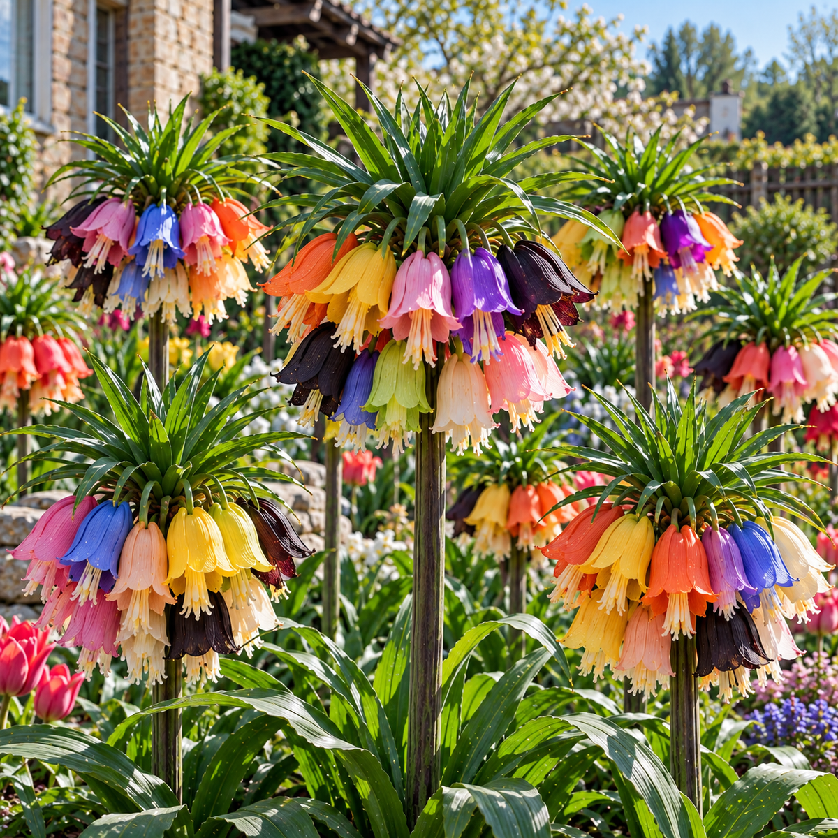 👑Rare Crown Imperial Bulbs – Rare Colorful Crown Bell