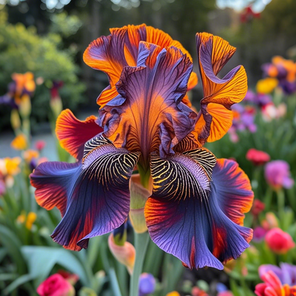 ‎⚘ ﹏Tall Bearded Iris with Bold, Elegant Blooms