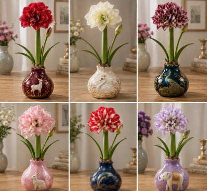 🤗🌺 Double Amaryllis Bulbs – No Soil, No Water, Just Watch Them Bloom