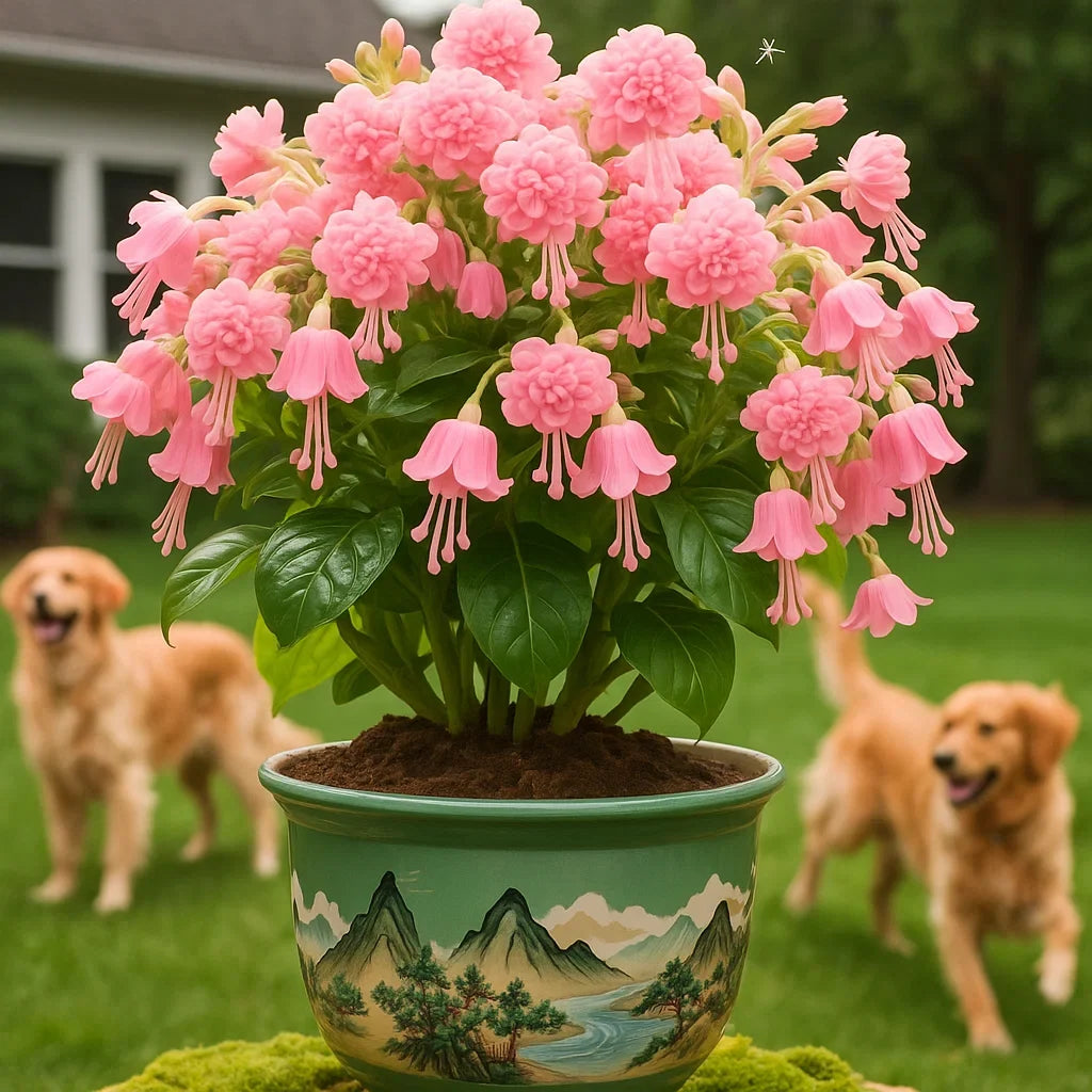 𐙚🎐Transform shaded areas with double fuchsia plants featuring rich color and flowing, elegant blooms🪄
