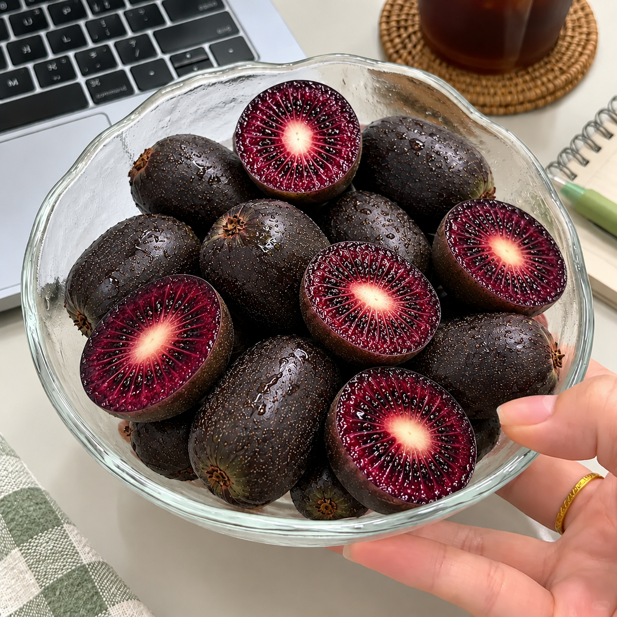🥝 Cold-Hardy Mini Kiwi Seeds — Cold-Resistant, Smooth-Skinned Kiwi Vines