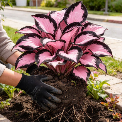 Rare Flame Heart Hosta Bulbs🔥 Shade Loving Exotic Plant