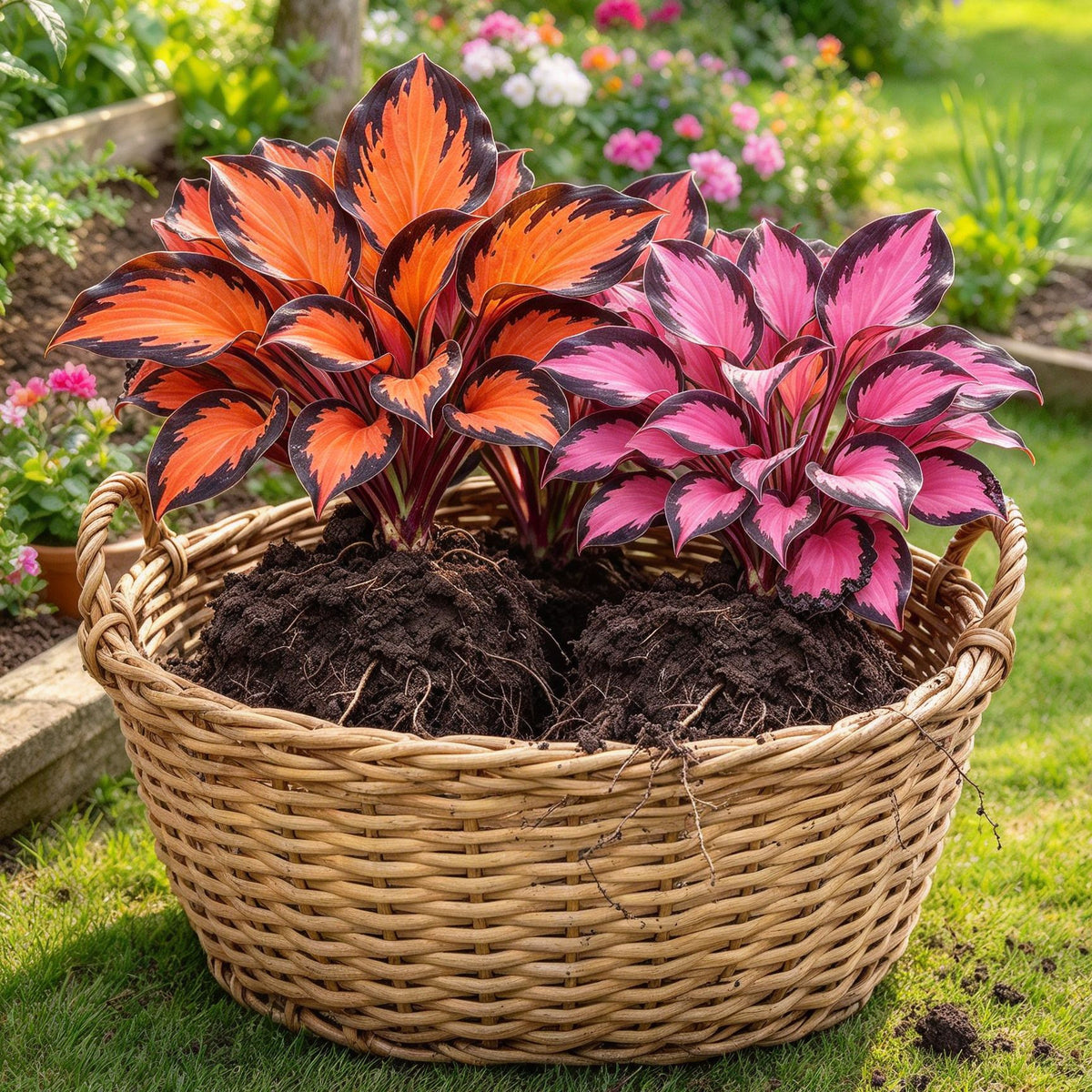 Rare Flame Heart Hosta Bulbs🔥 Shade Loving Exotic Plant