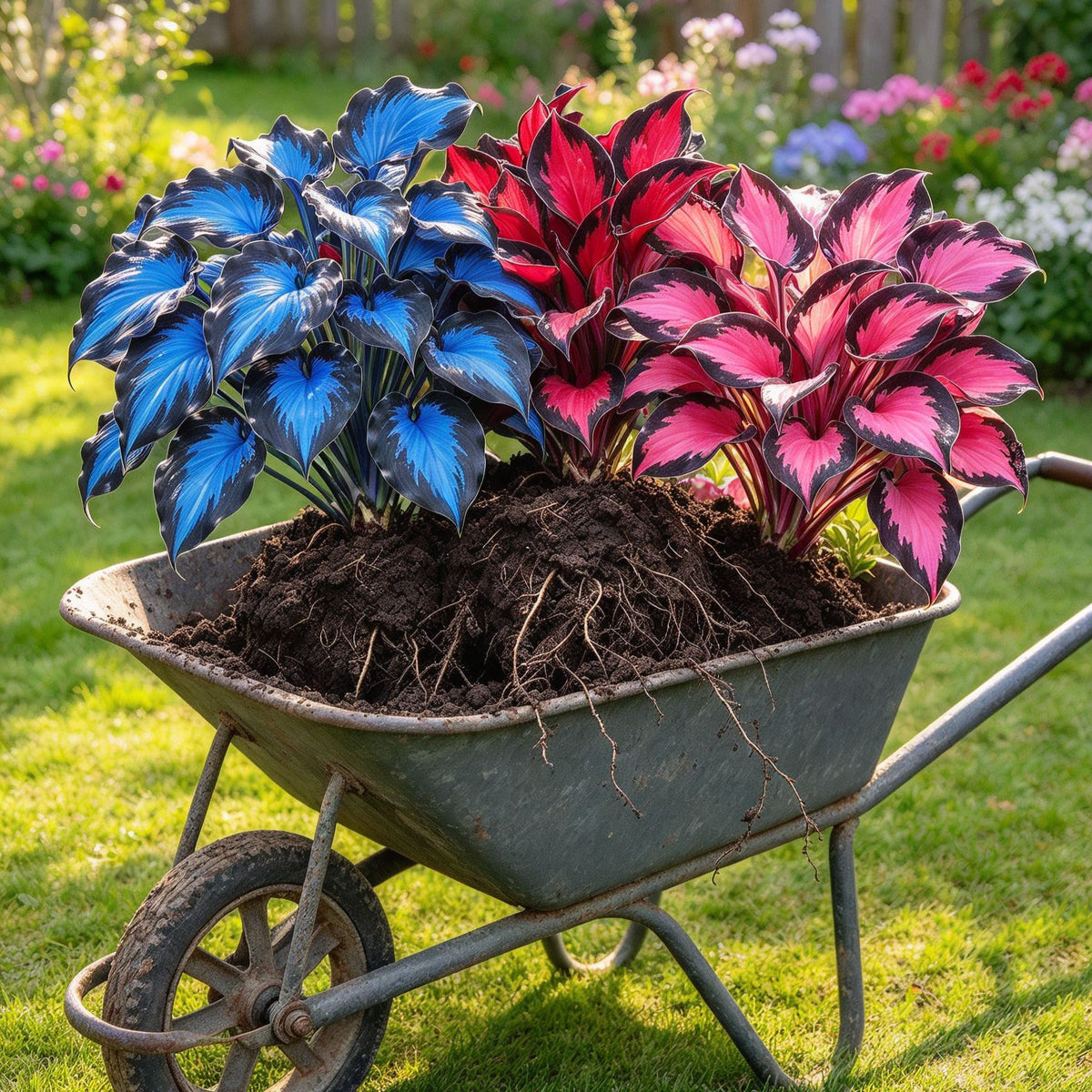 Rare Flame Heart Hosta Bulbs🔥 Shade Loving Exotic Plant