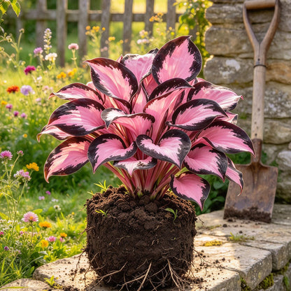Rare Flame Heart Hosta Bulbs🔥 Shade Loving Exotic Plant