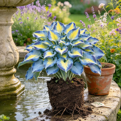 Rare Flame Heart Hosta Bulbs🔥 Shade Loving Exotic Plant