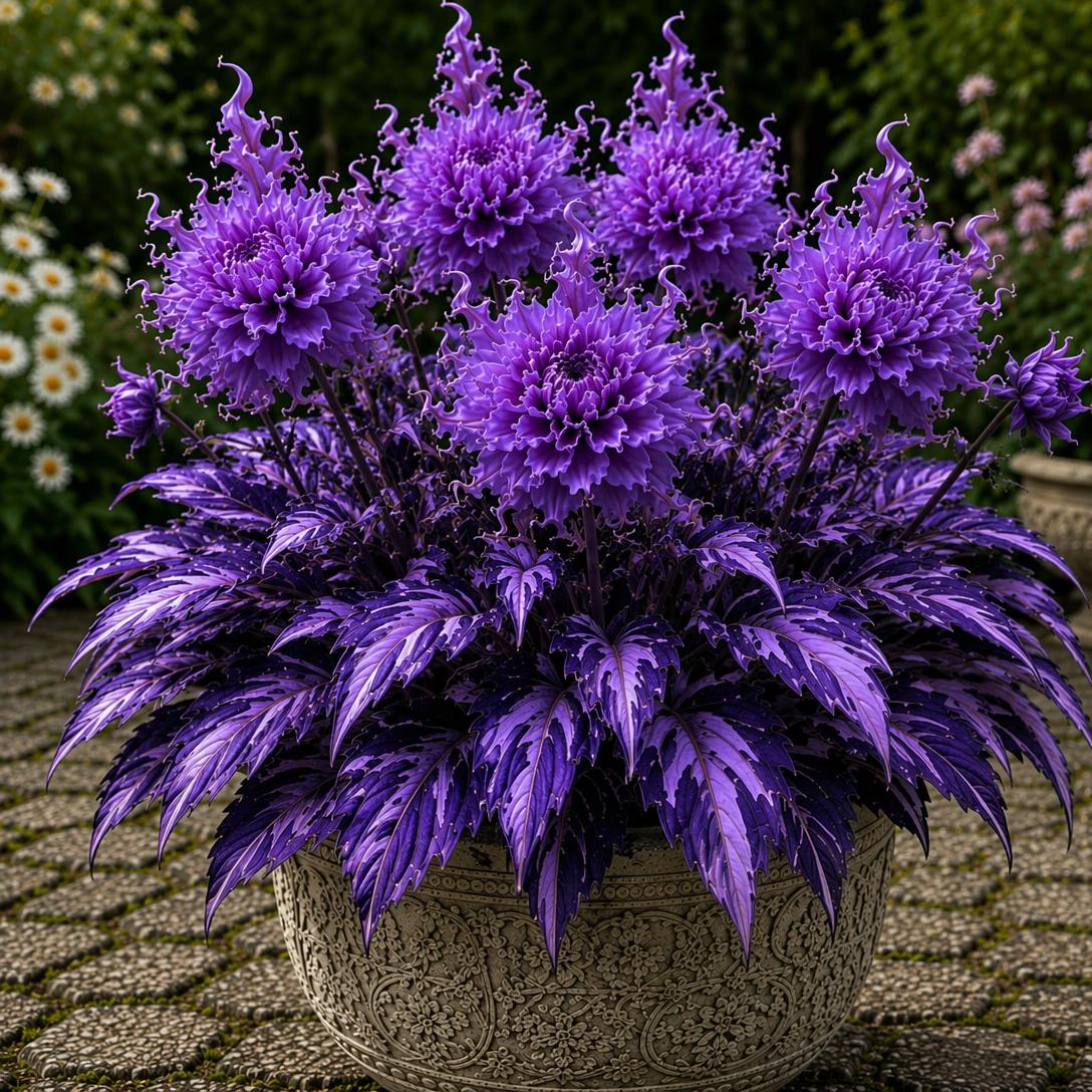 🌸 Variegated Dahlia Bulbs | Vibrant Mixed Color Flowers, Low Maintenance & Easy Planting
